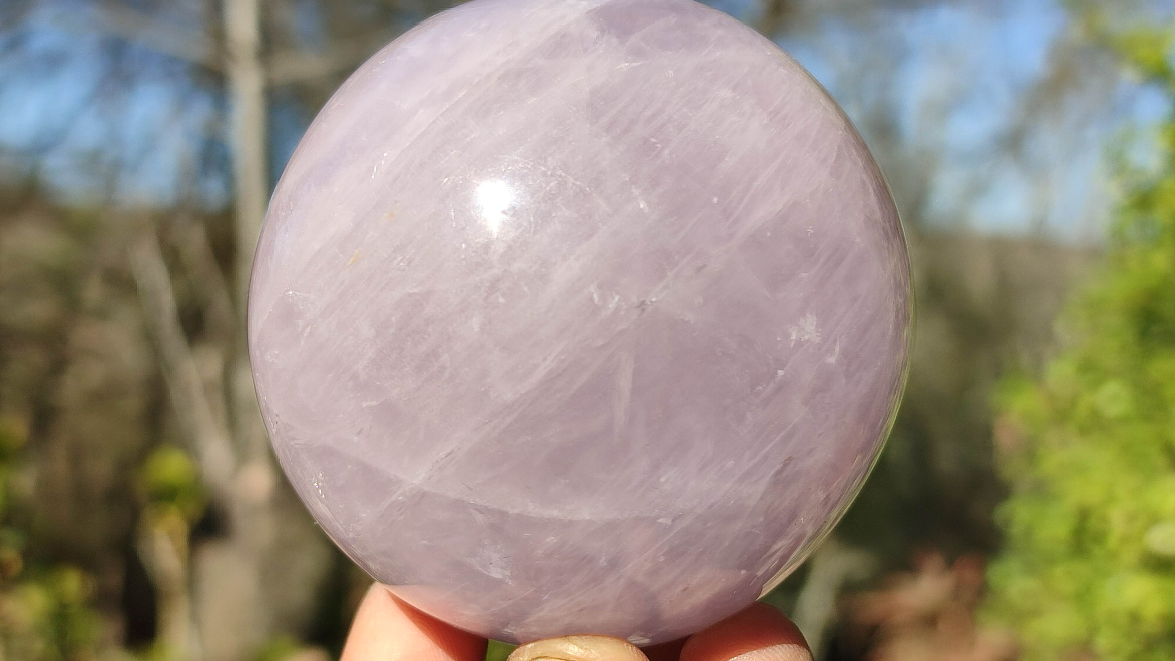 Polished Rare Blue Star Rose Quartz Spheres x 3 From Ambatondrazaka, Madagascar - Toprock Gemstones and Minerals 
