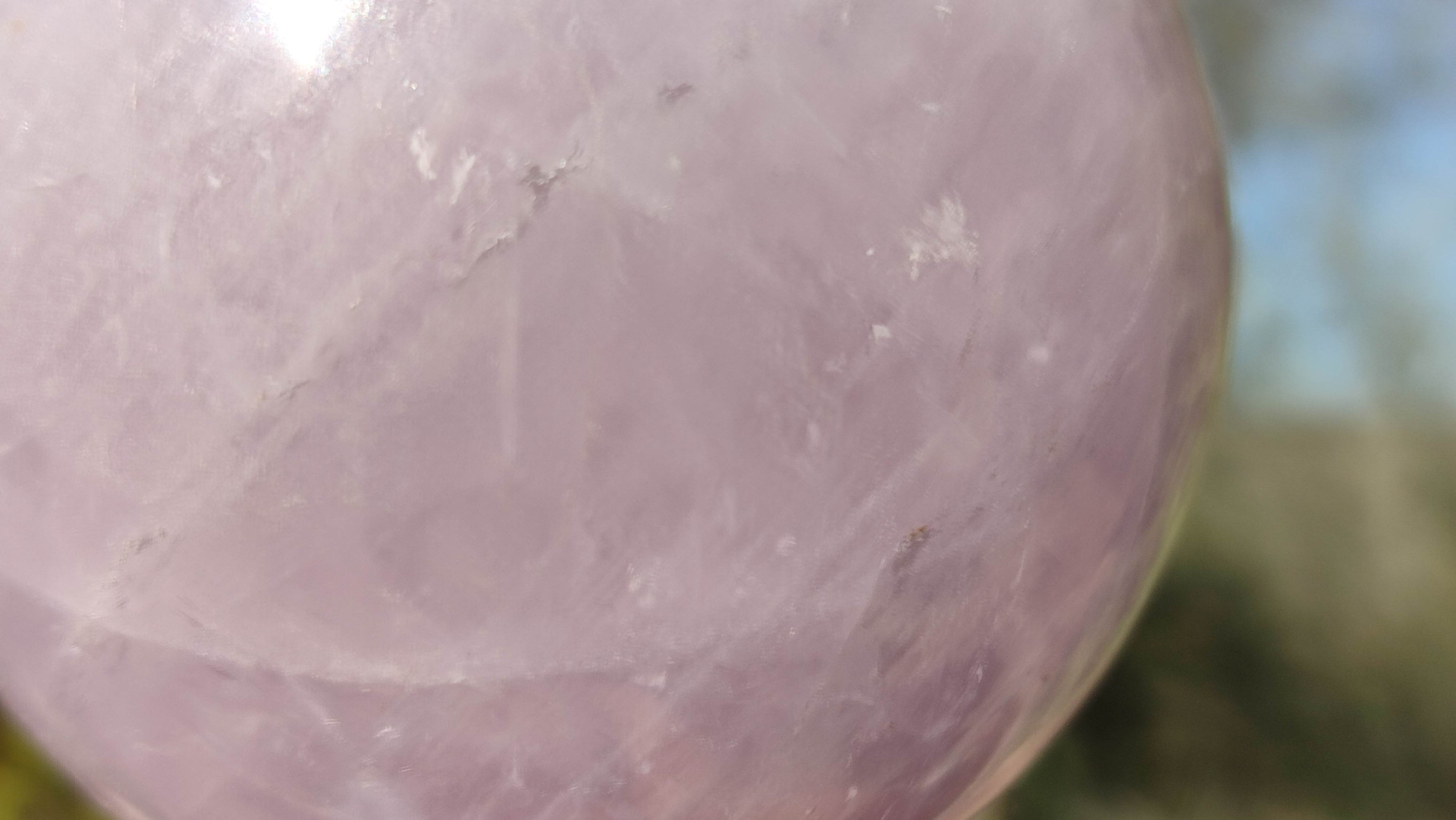 Polished Rare Blue Star Rose Quartz Spheres x 3 From Ambatondrazaka, Madagascar - Toprock Gemstones and Minerals 