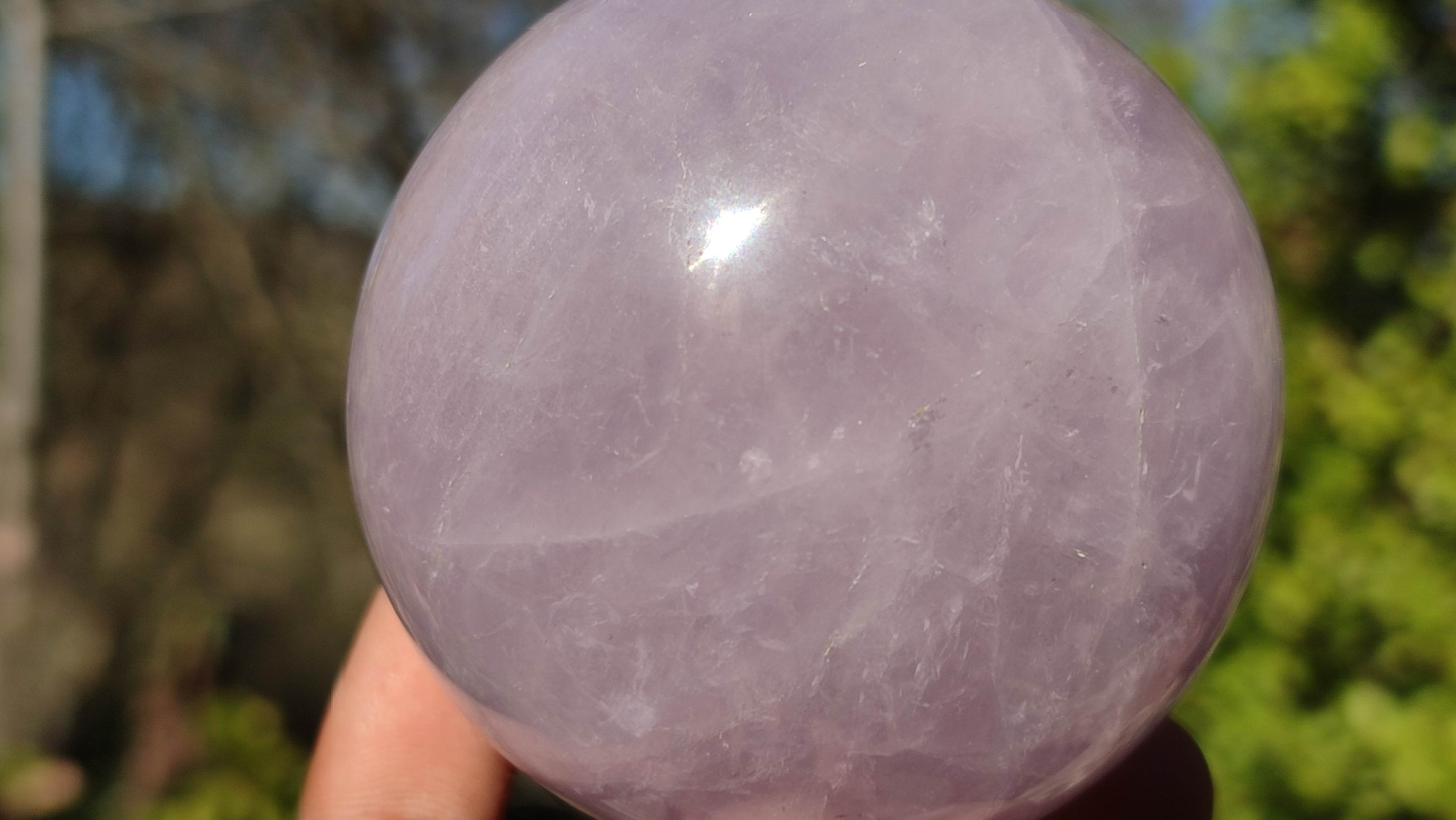 Polished Rare Blue Star Rose Quartz Spheres x 3 From Ambatondrazaka, Madagascar - Toprock Gemstones and Minerals 