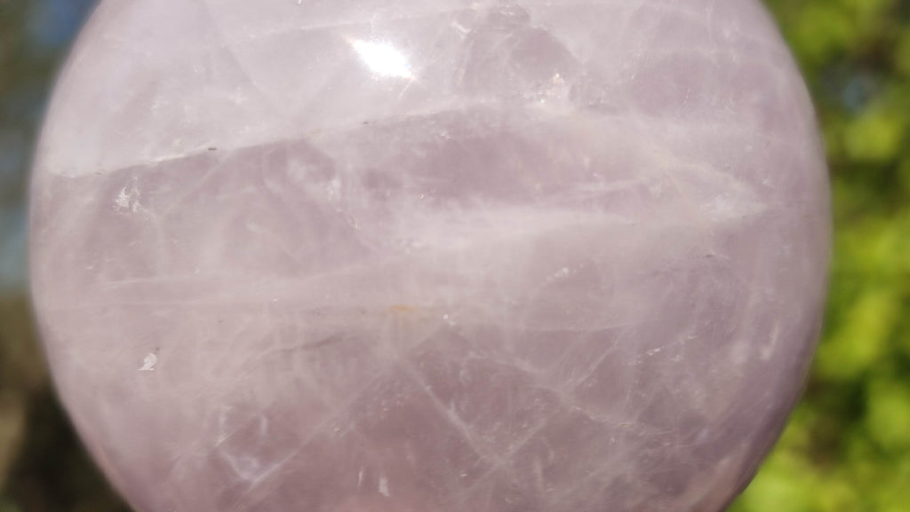 Polished Rare Blue Star Rose Quartz Spheres x 3 From Ambatondrazaka, Madagascar - Toprock Gemstones and Minerals 