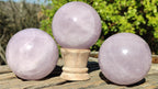 Polished Rare Blue Star Rose Quartz Spheres x 3 From Ambatondrazaka, Madagascar - Toprock Gemstones and Minerals 