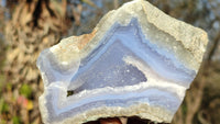 Polished One Side Polished Blue Lace Agate Specimens  x 6 From Nsanje, Malawi - Toprock Gemstones and Minerals 