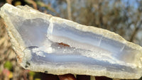 Polished One Side Polished Blue Lace Agate Specimens  x 6 From Nsanje, Malawi - Toprock Gemstones and Minerals 