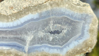 Polished One Side Polished Blue Lace Agate Specimens  x 6 From Nsanje, Malawi - Toprock Gemstones and Minerals 