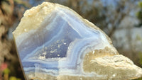 Polished One Side Polished Blue Lace Agate Specimens  x 6 From Nsanje, Malawi - Toprock Gemstones and Minerals 