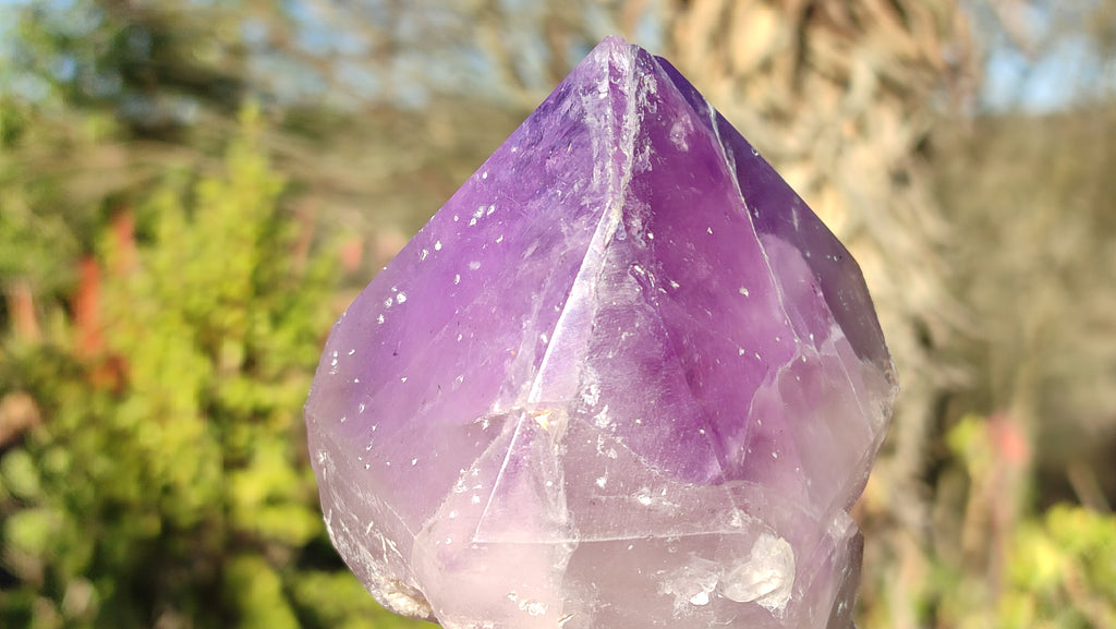 Polished Single Amethyst Crystals x 4 From Mumbwe, Zambia - Toprock Gemstones and Minerals 