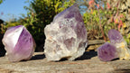 Polished Single Amethyst Crystals x 4 From Mumbwe, Zambia - Toprock Gemstones and Minerals 