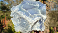 Natural Etched Blue Chalcedony Specimens  x 2 From Nsanje, Malawi - Toprock Gemstones and Minerals 