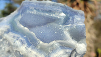 Natural Etched Blue Chalcedony Specimens  x 2 From Nsanje, Malawi - Toprock Gemstones and Minerals 