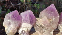 Polished Stunning Amethyst Crystals x 6 From Southern Africa - Toprock Gemstones and Minerals 