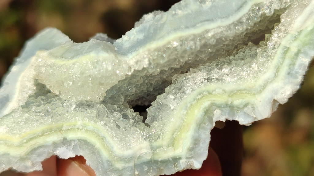 Natural Etched Blue Chalcedony Specimens  x 35 From Nsanje, Malawi - Toprock Gemstones and Minerals 