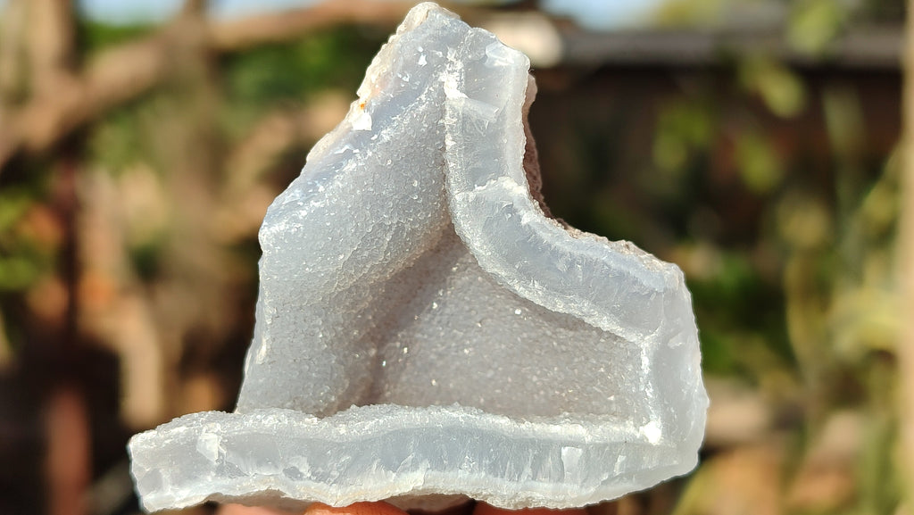 Natural Etched Blue Chalcedony Specimens  x 35 From Nsanje, Malawi - Toprock Gemstones and Minerals 