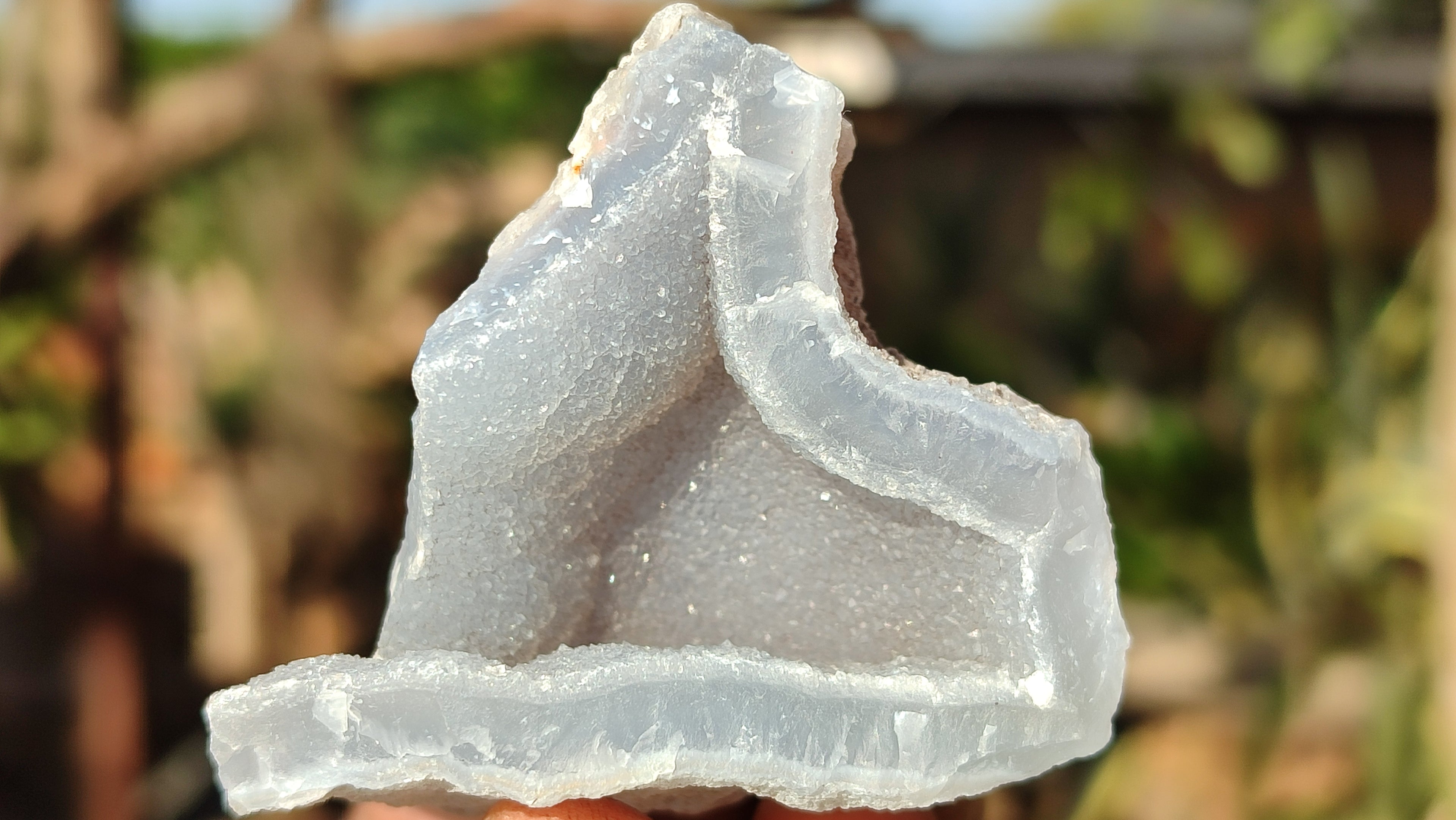 Natural Etched Blue Chalcedony Specimens  x 35 From Nsanje, Malawi - Toprock Gemstones and Minerals 