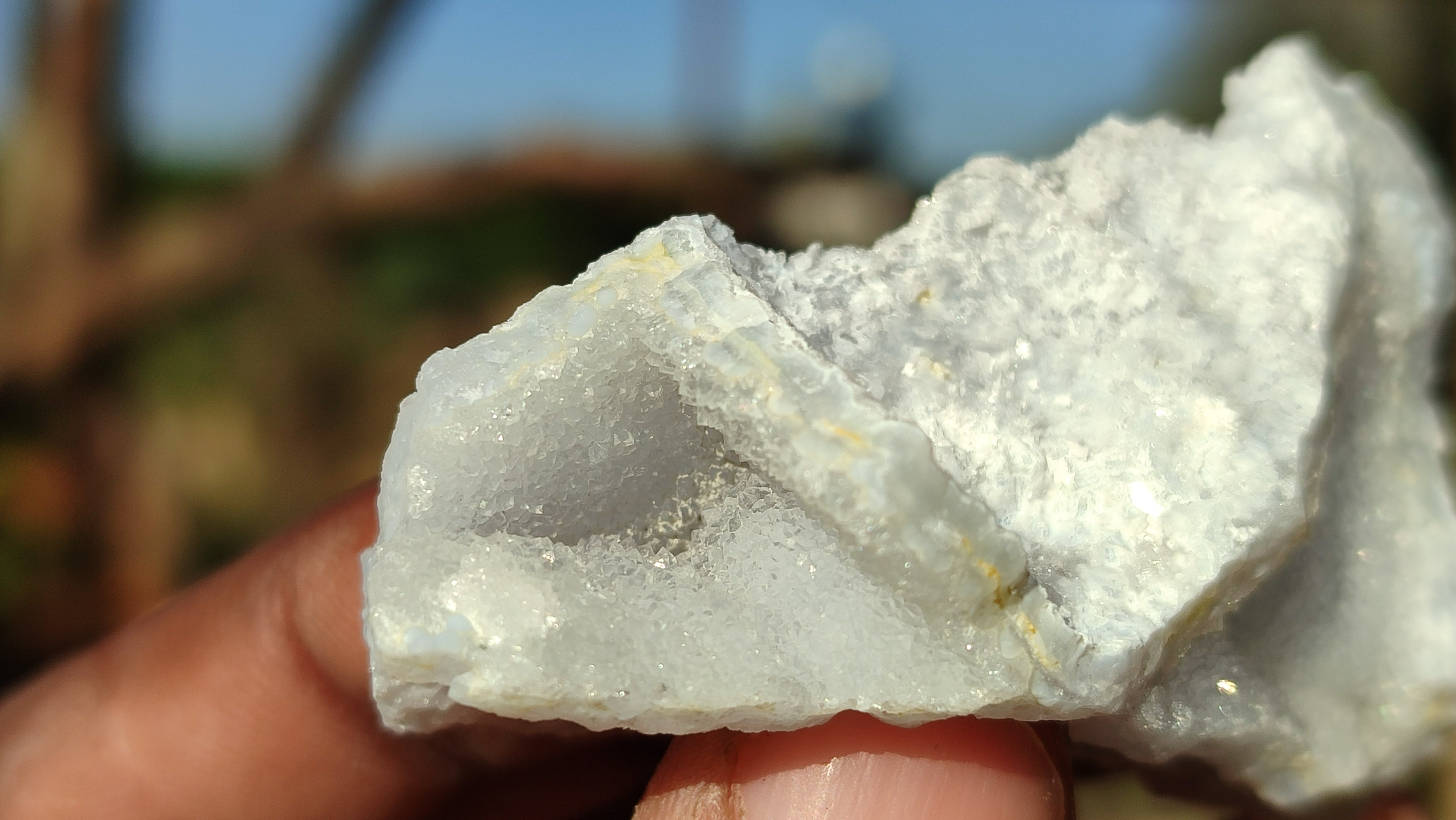 Natural Etched Blue Chalcedony Specimens  x 35 From Nsanje, Malawi - Toprock Gemstones and Minerals 