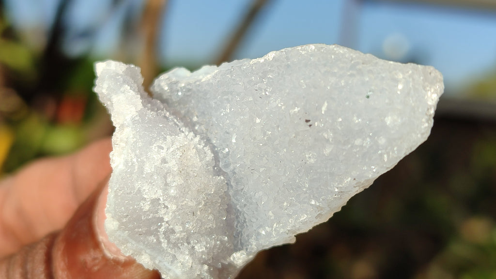 Natural Etched Blue Chalcedony Specimens  x 35 From Nsanje, Malawi - Toprock Gemstones and Minerals 