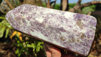 Polished Lepidolite Points With Pink Rubellite  x 2 From Madagascar - Toprock Gemstones and Minerals 
