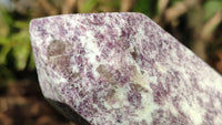 Polished Lepidolite Points With Pink Rubellite  x 2 From Madagascar - Toprock Gemstones and Minerals 