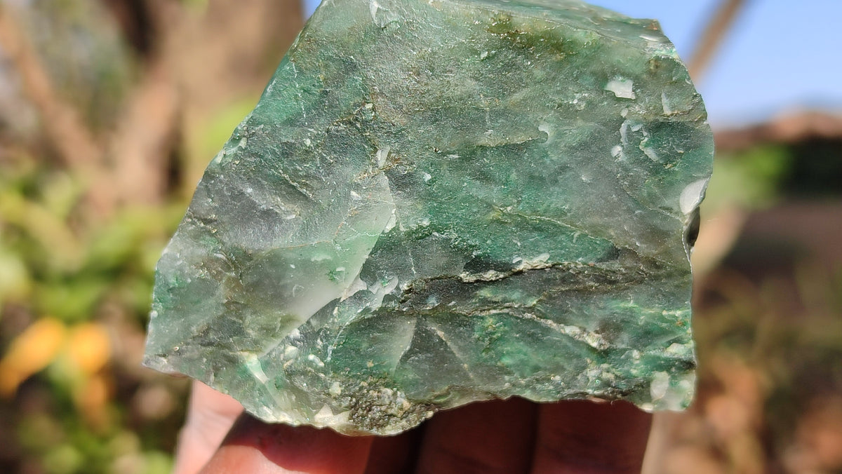 Natural Rough Jade Cobbed Specimens x 24 From Swaziland - Toprock Gemstones and Minerals 