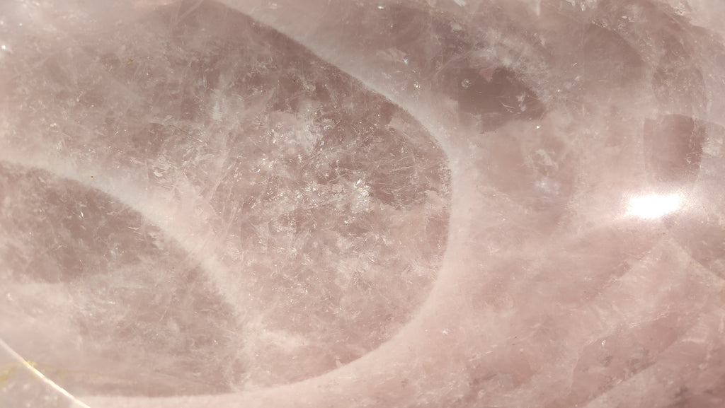 Polished Pink Rose Quartz Bowl x 1 From Ambatondrazaka, Madagascar - Toprock Gemstones and Minerals 