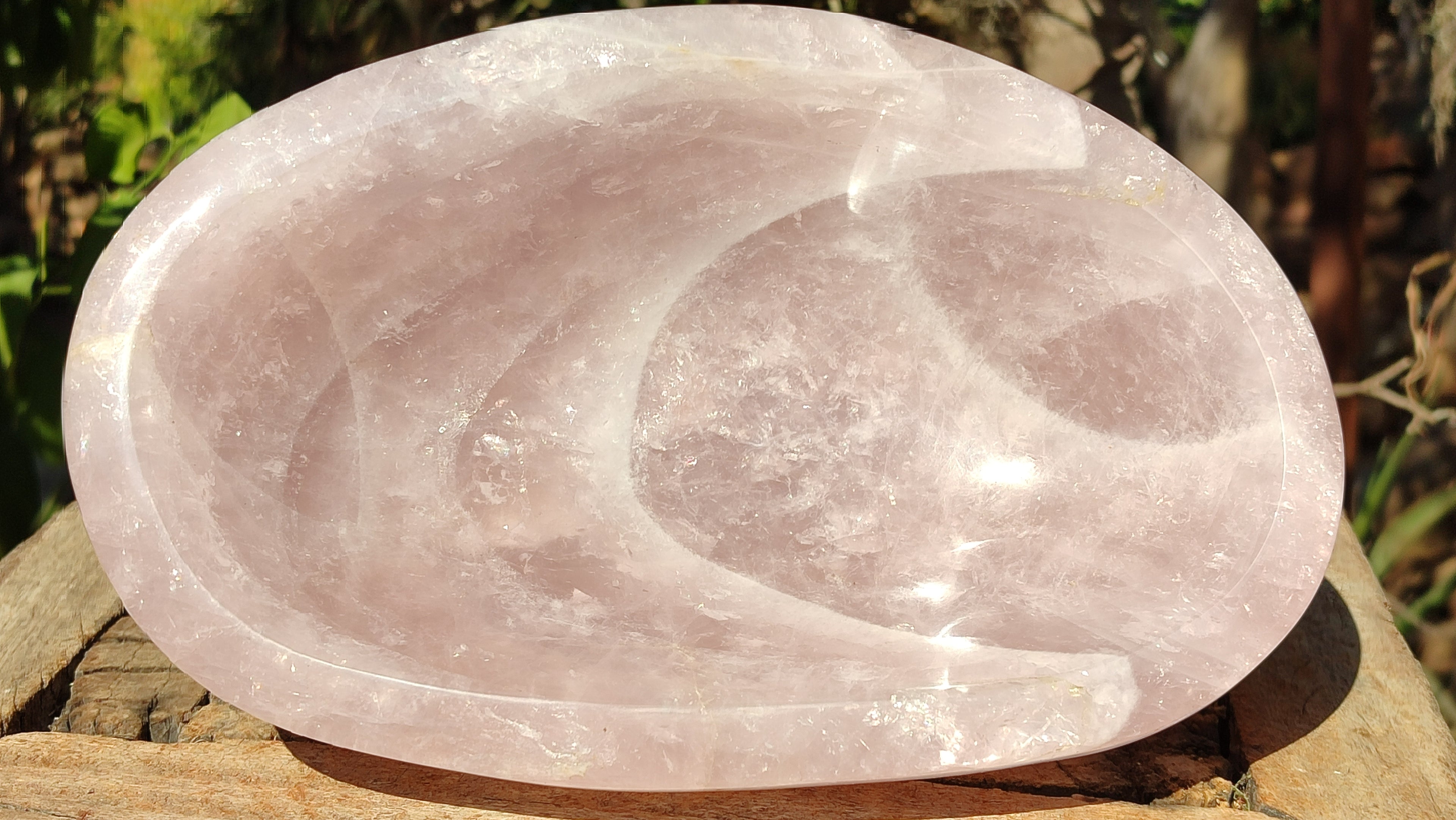 Polished Pink Rose Quartz Bowl x 1 From Ambatondrazaka, Madagascar - Toprock Gemstones and Minerals 