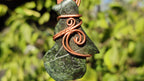 Polished Copper Wire Wrapped Leopard Stone Eagle Pendants x 6 From Zimbabwe - Toprock Gemstones and Minerals 
