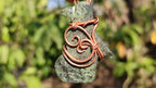 Polished Copper Wire Wrapped Leopard Stone Eagle Pendants x 6 From Zimbabwe - Toprock Gemstones and Minerals 
