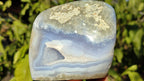 Polished Blue Lace Agate Standing Free Forms  x 3 From Nsanje, Malawi - Toprock Gemstones and Minerals 