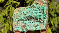Natural Drusy Chrysocolla & Malachite Dolomite Specimens x 3 From Likasi, Congo - Toprock Gemstones and Minerals 