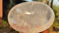 Polished Extra Large Clear Rock Crystal Free Forms With Rainbow Veils x 6 From Madagascar - Toprock Gemstones and Minerals 