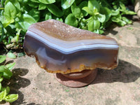 Polished On One Side River Agate Nodules x 5 From Limpopo River, South Africa