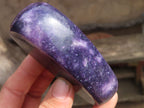 Polished Purple Lepidolite Standing Free Forms  x 6 From Zimbabwe - Toprock Gemstones and Minerals 