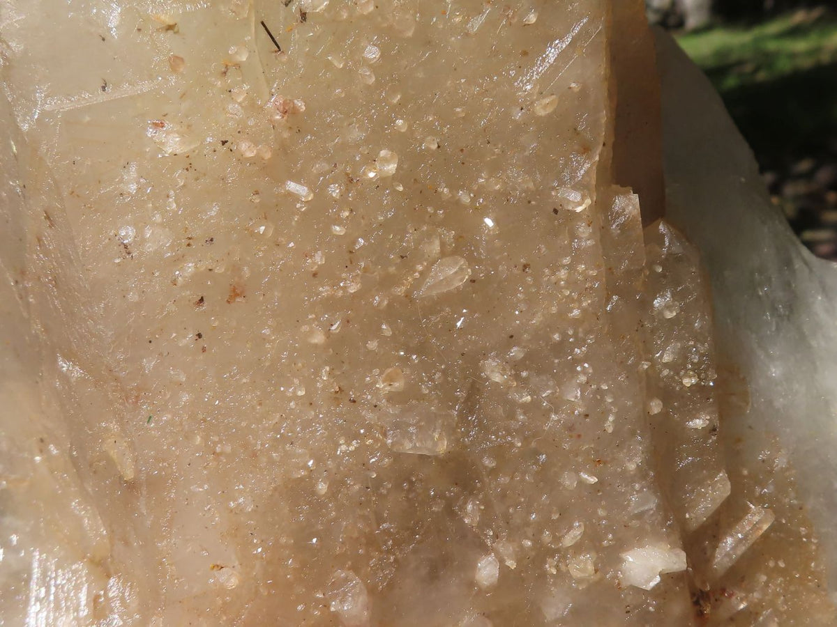 Natural Half Polished Quartz Crystal (Cut To Stand) x 1 From Angola - TopRock