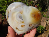 Polished Stunning Agate Hearts x 4 From Madagascar - Toprock Gemstones and Minerals 