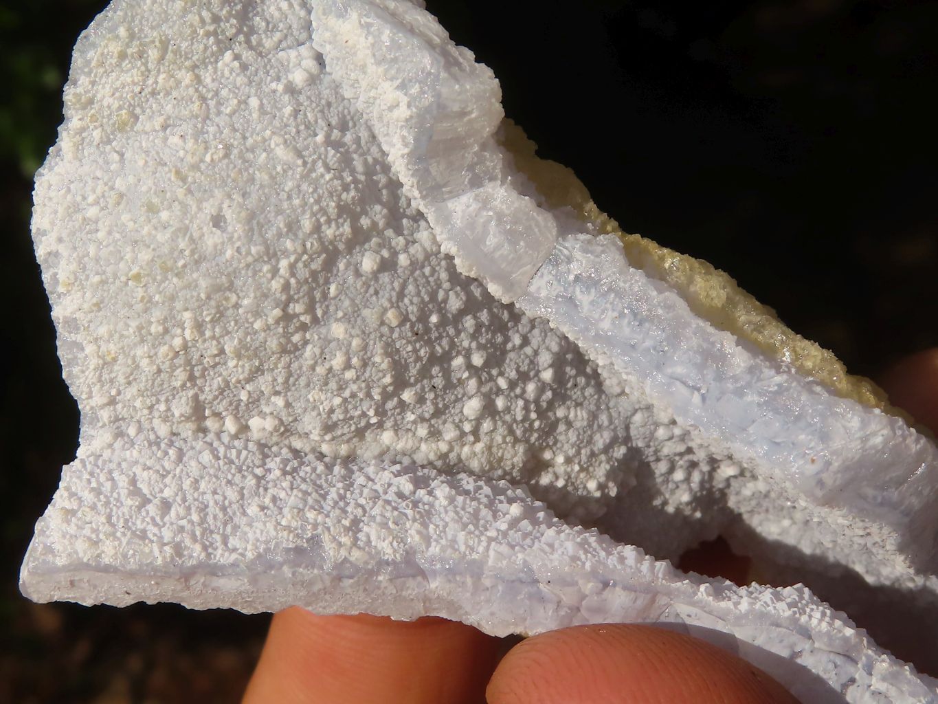 Natural Etched Blue Chalcedony Specimens  x 24 From Malawi - TopRock