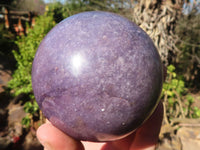 Polished Purple Lepidolite Spheres  x 2 From Zimbabwe - Toprock Gemstones and Minerals 