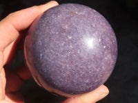Polished Purple Lepidolite Spheres  x 2 From Zimbabwe - Toprock Gemstones and Minerals 