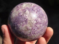 Polished Purple Lepidolite Spheres  x 2 From Zimbabwe - Toprock Gemstones and Minerals 