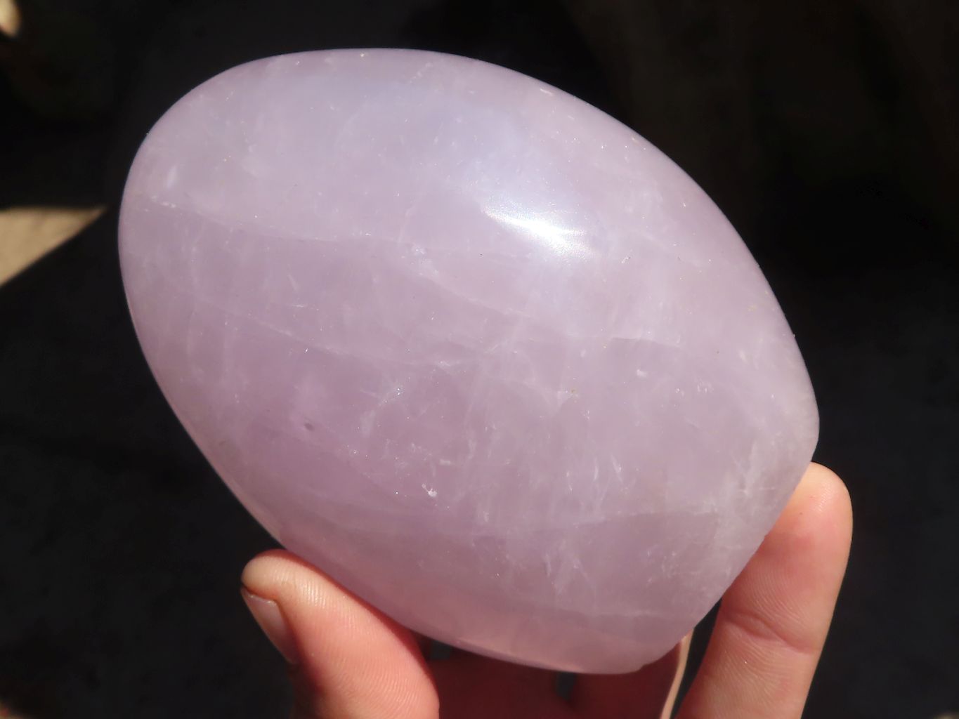 Polished Blue Rose Quartz Standing Free Forms x 2 From Madagascar - Toprock Gemstones and Minerals 