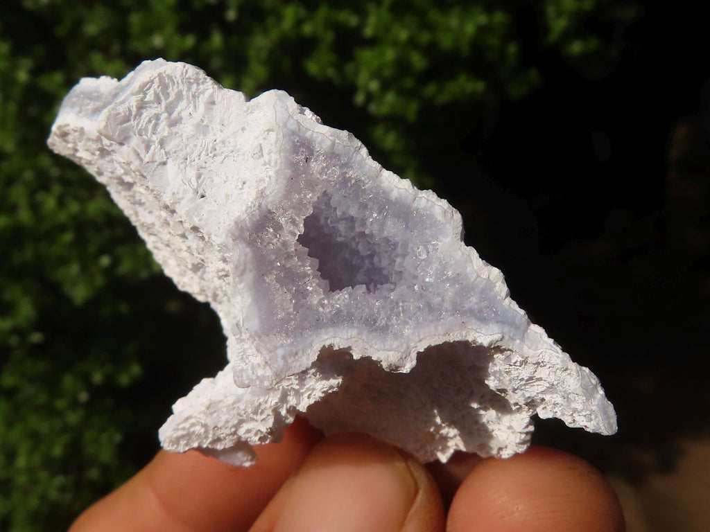 Natural Etched Blue Chalcedony Specimens  x 24 From Malawi - TopRock