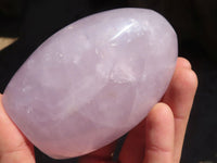 Polished Blue Rose Quartz Standing Free Forms x 2 From Madagascar - Toprock Gemstones and Minerals 