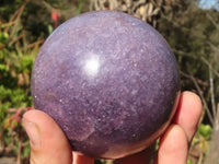 Polished Purple Lepidolite Spheres  x 2 From Zimbabwe - Toprock Gemstones and Minerals 