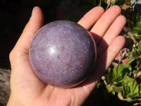 Polished Purple Lepidolite Spheres  x 2 From Zimbabwe - Toprock Gemstones and Minerals 