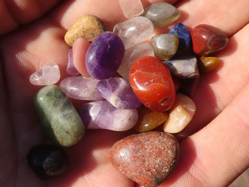 Polished Mini Craft Mixed Tumble Stones - Sold per 500 g - From Southern Africa - Toprock Gemstones and Minerals 