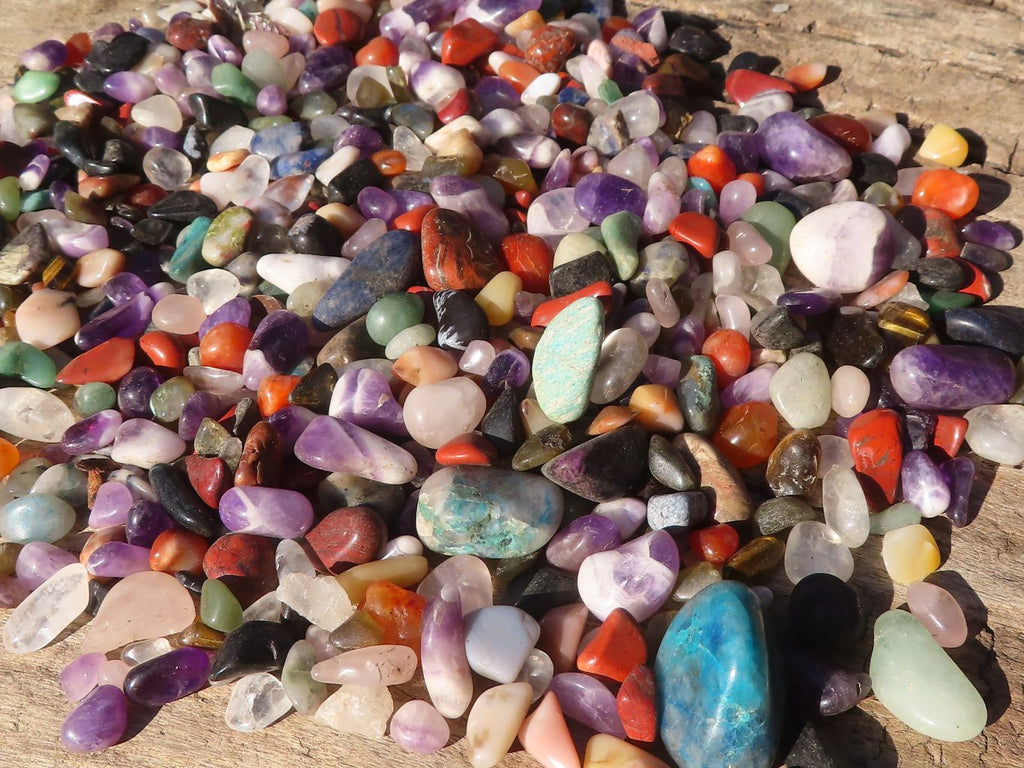 Polished Mini Craft Mixed Tumble Stones - Sold per 500 g - From Southern Africa - Toprock Gemstones and Minerals 