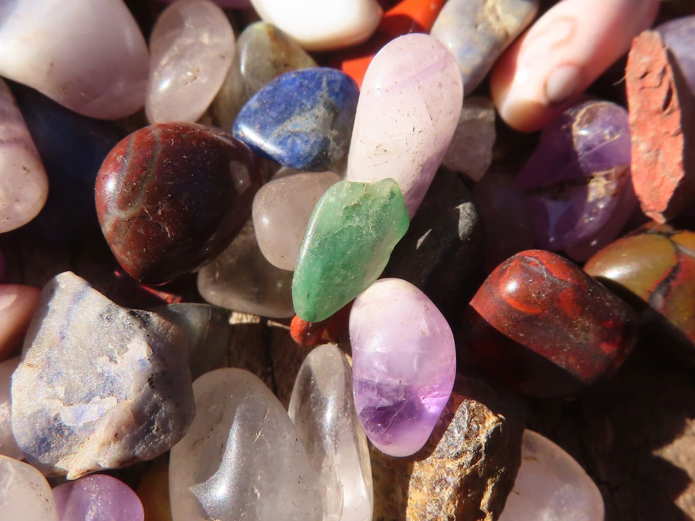 Polished Mini Craft Mixed Tumble Stones - Sold per 500 g - From Southern Africa - Toprock Gemstones and Minerals 
