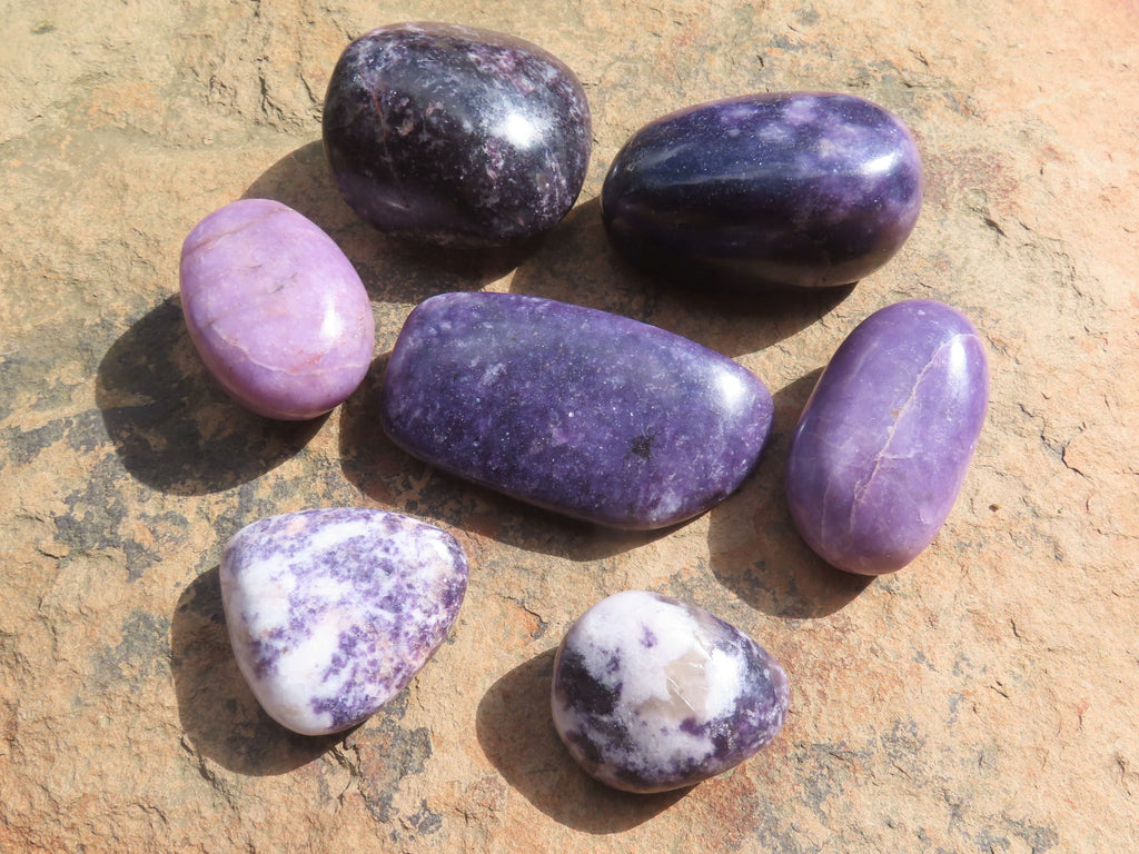 Polished Gem Lithium Mica Lepidolite Gallets / Free Forms -  x Sold per Kg  From Zimbabwe - TopRock