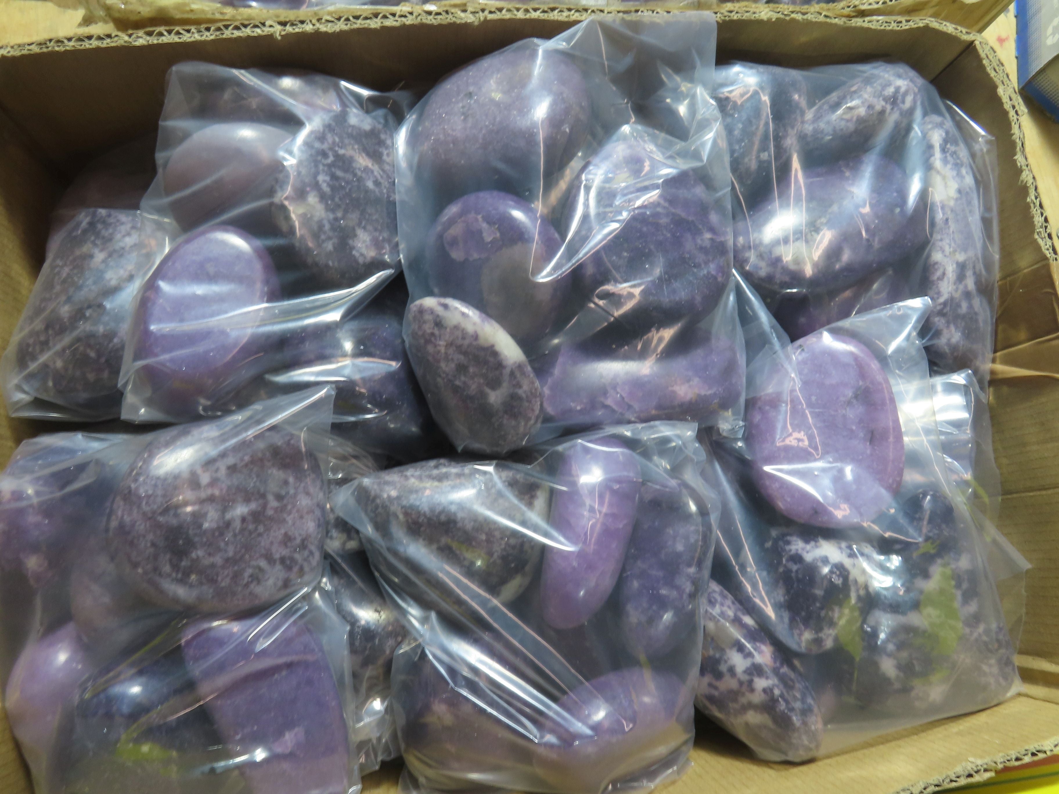 Polished Gem Lithium Mica Lepidolite Gallets / Free Forms -  x Sold per Kg  From Zimbabwe - TopRock