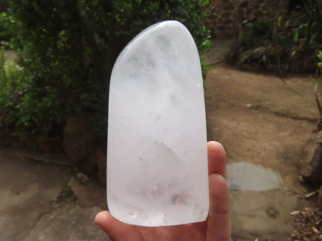 Polished Clear Quartz Standing Free Forms x 4 From Madagascar - Toprock Gemstones and Minerals 