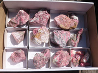 Natural Rough Rhodonite Cobbed Specimens  x 17 From Zimbabwe - TopRock