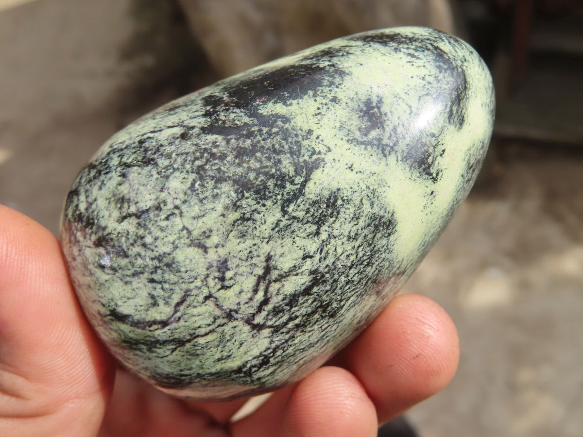 Polished Leopard stone Gallets  x 12 From Inyanga, Zimbabwe - Toprock Gemstones and Minerals 